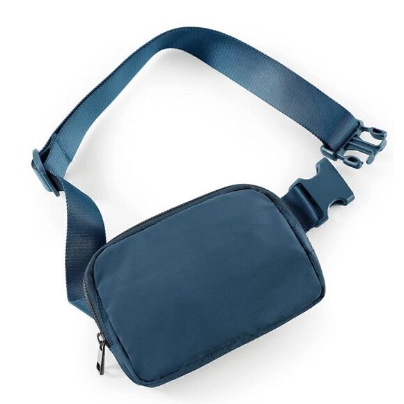 Handbags - Matte Blue Fanny Pack 